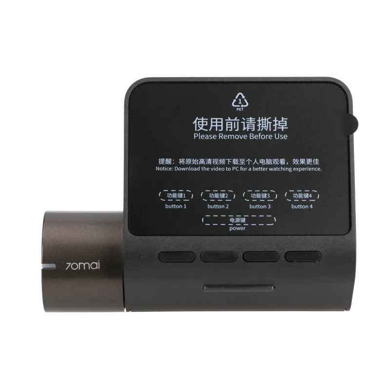 70mai Dash Cam A200 Car Recorder, Full HD, WiFi