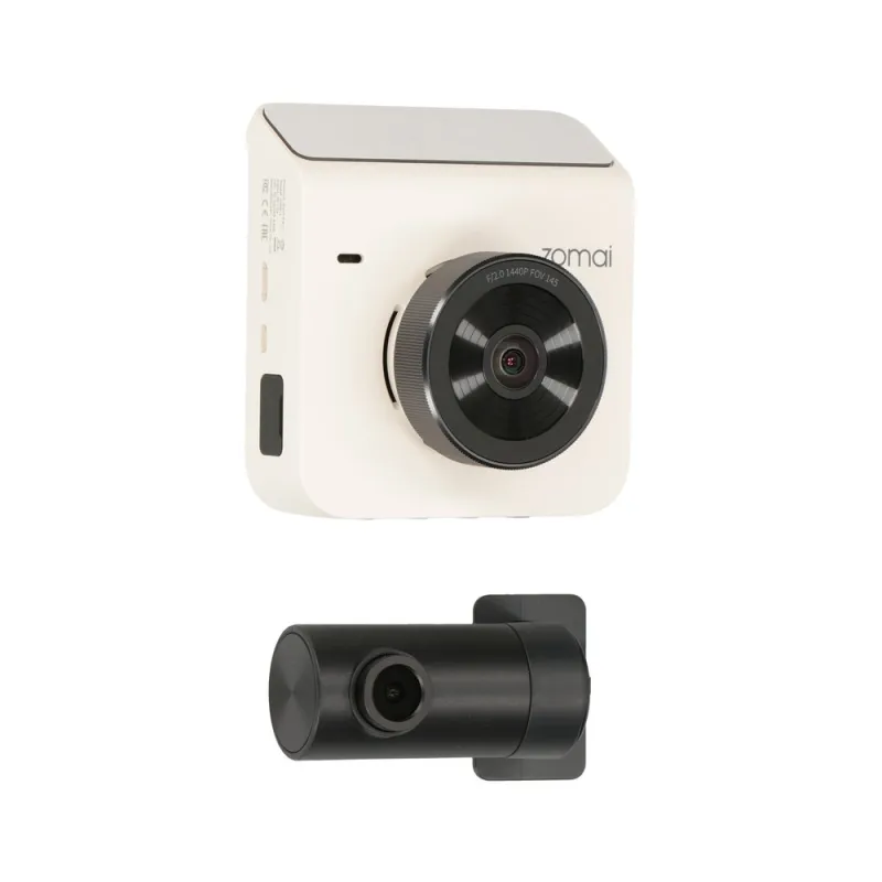 70mai Dash Cam A400 + RC09 Blanco Dash Camera 1440p + 1080p, GPS, WiFi