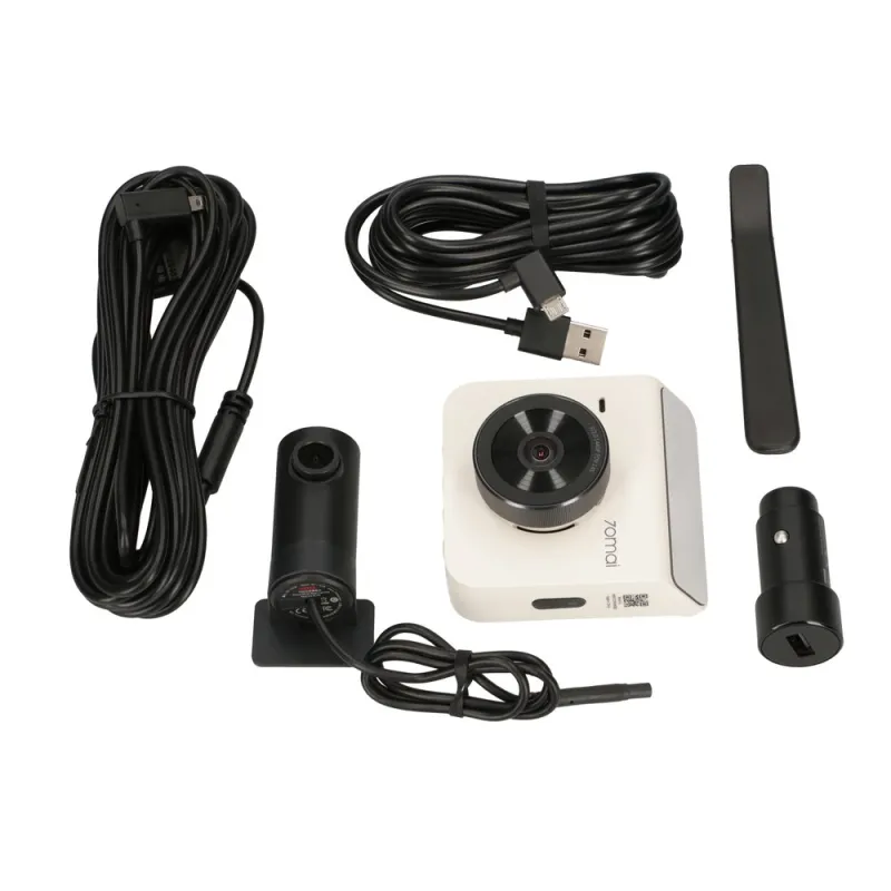 70mai Dash Cam A400 + RC09 Branco Gravador de carro 1440p + 1080p, GPS, WiFi