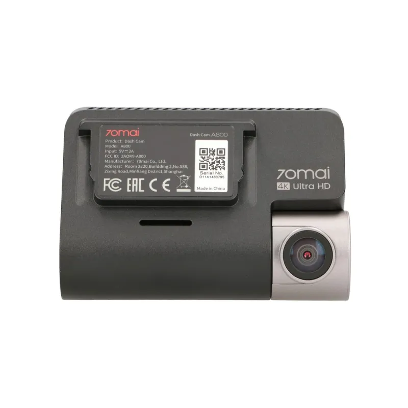 70mai Dash Cam A800 Fotocamera da cruscotto 4K, GPS, WiFi
