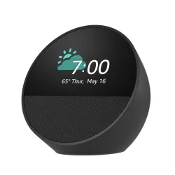 Amazon Echo Spot 2024 Akıllı Hoparlör Siyah, Alexa