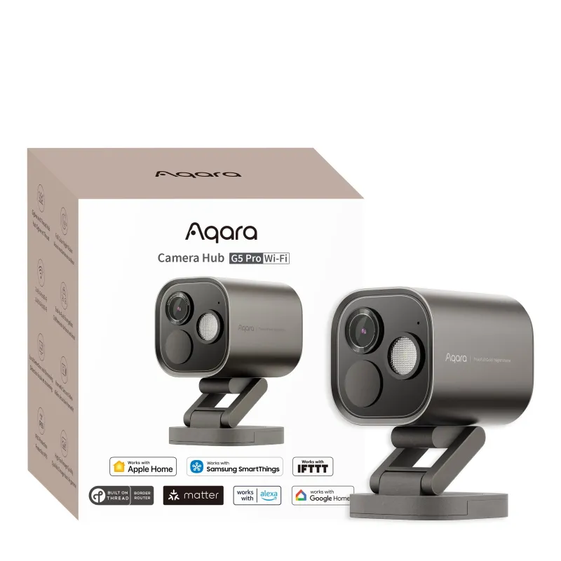 Aqara Camera Hub G5 Pro Wi-Fi Szara Kamera IP 1520p, Zigbee, CH-C07D