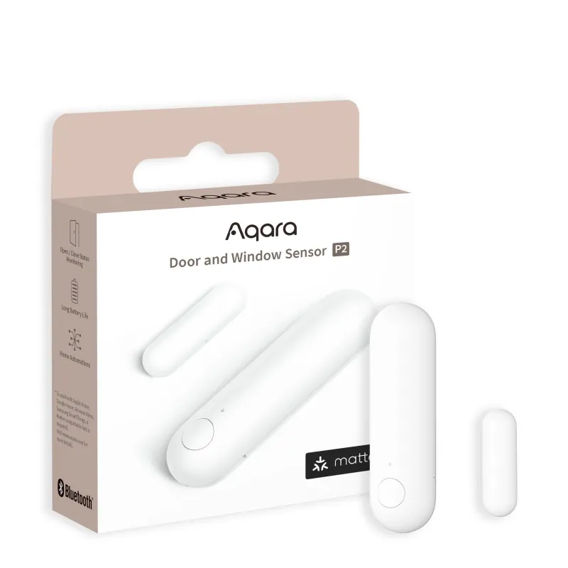 Aqara Door & Window Sensor P2 Sensor para Ventanas y Puertas Blanco, DW-S02D