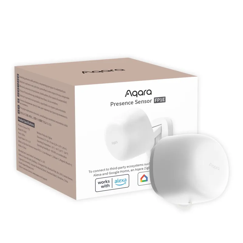 Aqara Presence Sensor FP1E Sensor de presença Zigbee 3.0, Matter, alcance 6 m, 120 graus