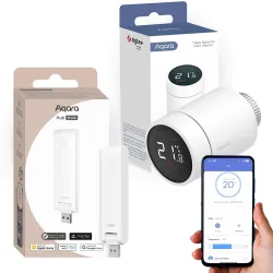Aqara Smart Heating Set 1 Zestaw Termostat + Centralka 1x SRTS-A01 + 1x HM-G02D