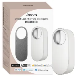 Aqara Smart Lock U200 Lite Branco Fechadura de porta inteligente HomeKit, Thread, Bluetooth 5.1, NFC