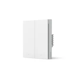 Aqara Duvar Çift Anahtarı H1, Nötr Yok, Zigbee 3.0, AB, WS-EUK02