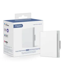 Aqara Wall Single Switch H1 Switch module con neutro, Zigbee 3.0, EU, WS-EUK03