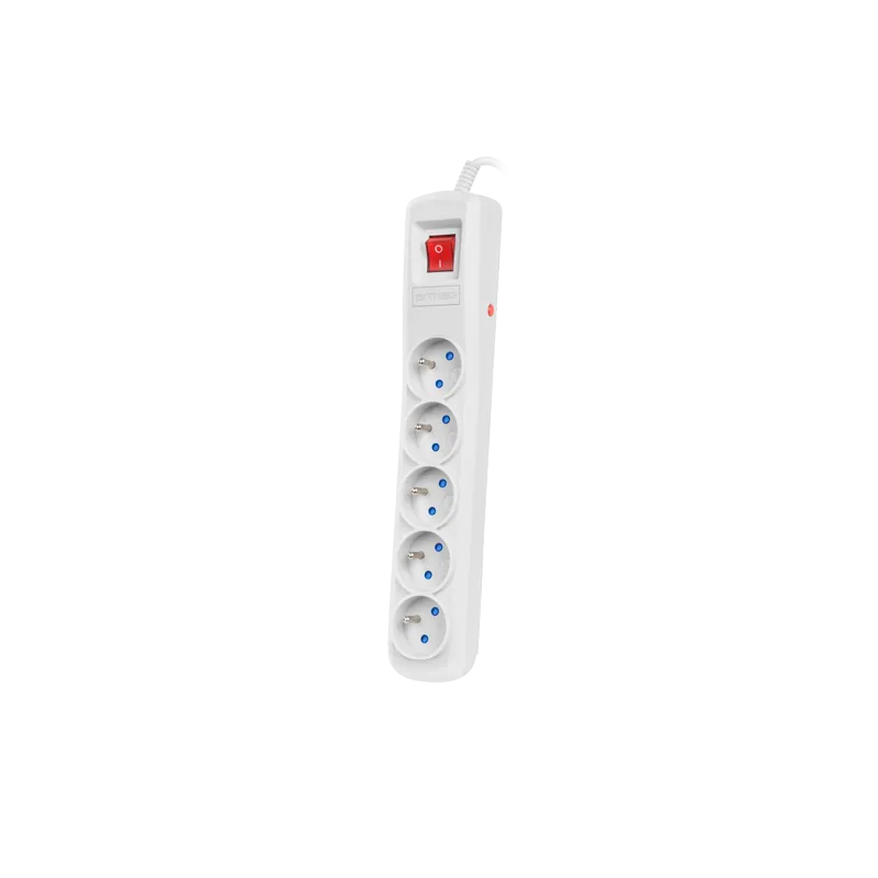 Armac R5 Presa multipla sistema anti-sovratensione, 5 prese, cavo 3m, grigio