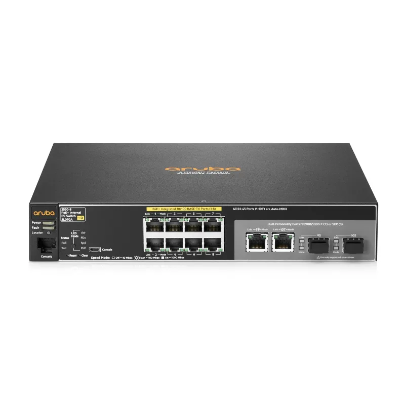 Aruba 2530 8 PoE+ PS Schalter 8x RJ45 100Mb/s, PoE+