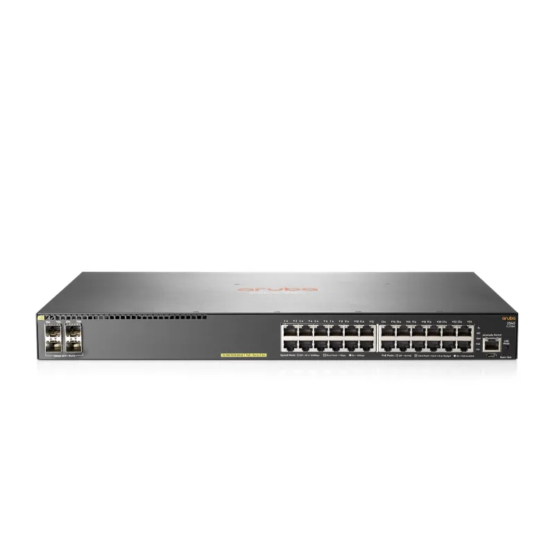 Aruba 2540 24G PoE+ 4SFP+ CM Schalter 24x RJ45 1000 Mb/s PoE+, 4x SFP+, zentral verwaltet