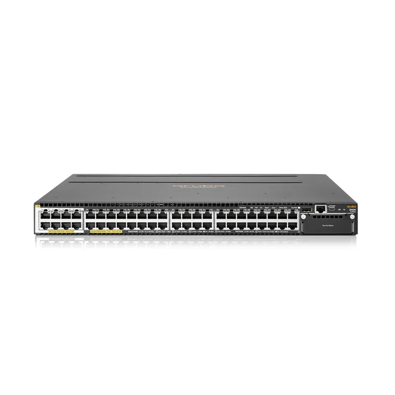 Aruba 3810M 40G 8SR POE+ Anahtar, 40x RJ45 1000Mb/s POE+, 8x RJ45 Multi-Gigabit, 1-Slot