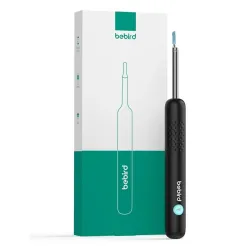 Bebird R1+ Negro Herramienta para eliminar la cera de los oídos con cámara 1080p, 180 mAh