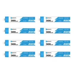 BetaFPV BT2.0 300mAh 8-pack Zestaw baterii do dronów 1S 3.8V, 300mAh