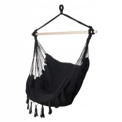 Black Forest Hammock, Brazilian Chair 100x130cm Black