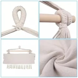 Black Forest Hamak fotel brazylijski 100x130cm beżowy