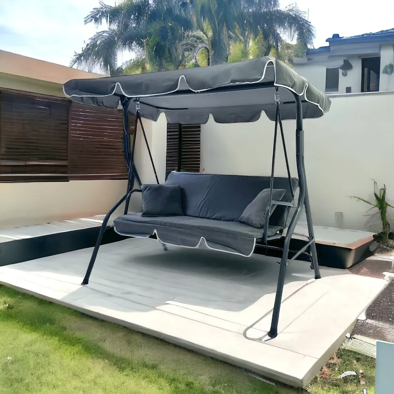 Black Forest Garden Swing, 170x110x153cm Navy Blue