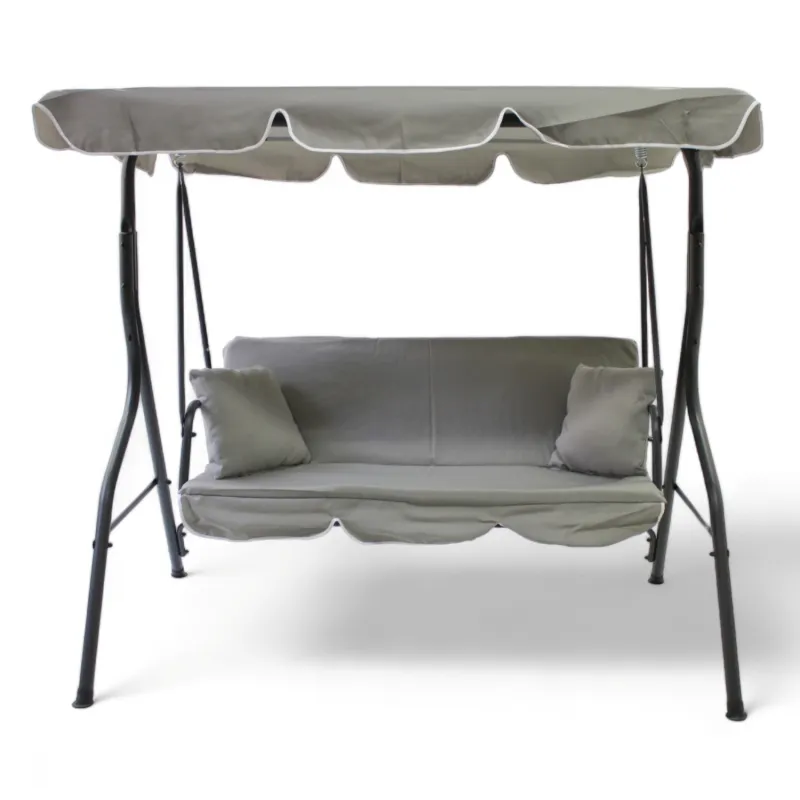 Black Forest Garden Swing, 170x110x153cm Beige