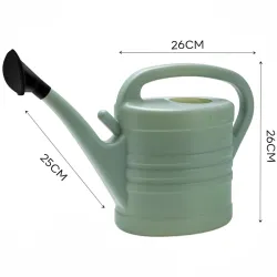 5L Black Forest Garden Watering Can, Oval Plastic with Spout