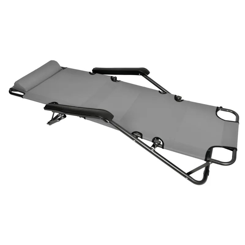 Cadeira de Jardim Dobrável com Almofada Black Forest, Cinza