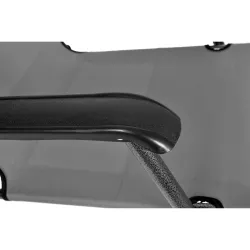 Black Forest Leżak ogrodowy rozkładany z poduszką Szary