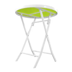 BLACK FOREST MAŁY ZESTAW MEBLI OGRODOWYCH DWA KRZESŁA + STOLIK BIAŁO ZIELONY L-0201N