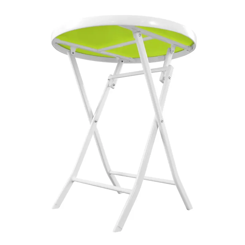 BLACK FOREST MAŁY ZESTAW MEBLI OGRODOWYCH DWA KRZESŁA + STOLIK BIAŁO ZIELONY L-0201N