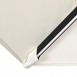 Black Forest Garden Parasol, 3m Cantilever Large Beige