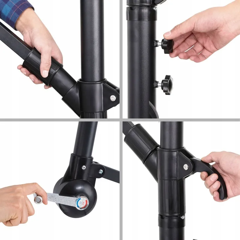 Black Forest Parasol ogrodowy na wysięgniku 3m duży beżowy