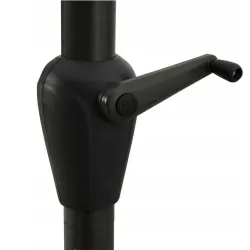 Black Forest Garden Parasol, 3m Large Folding Grafite