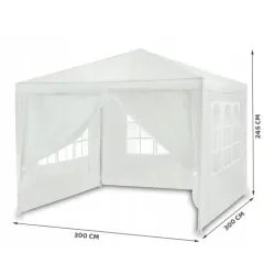 Black Forest Schnellgartenpavillon, 3x3m weiß