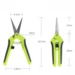 Black Forest Bypass Pruner, Sharp Garden Shears with Spring Mechanism