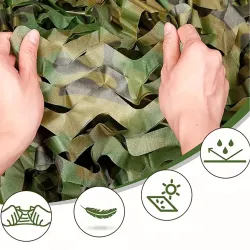 Black Forest Camouflage Netting, Military Garden Camouflage 3x6m Camo Cover
