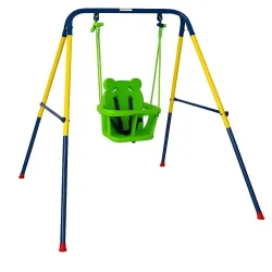 Balanço de Estrutura Black Forest, Balanço de Balde para Crianças Pequenas 116x140x123cm