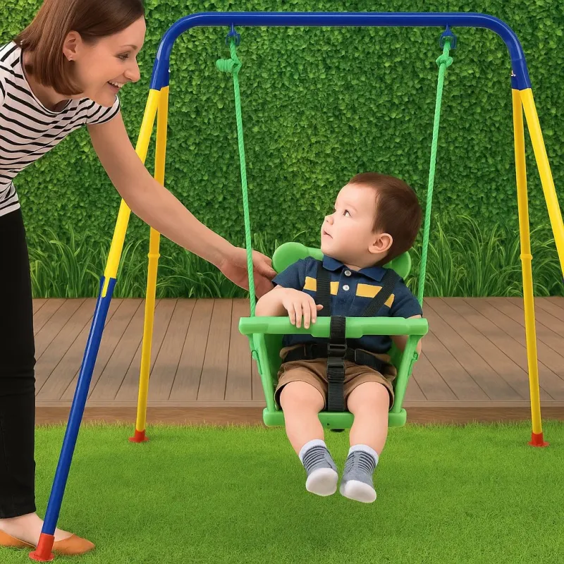 Black Forest Çerçeveli Salıncak, Küvet Salıncak Küçük Çocuklar İçin 116x140x123cm