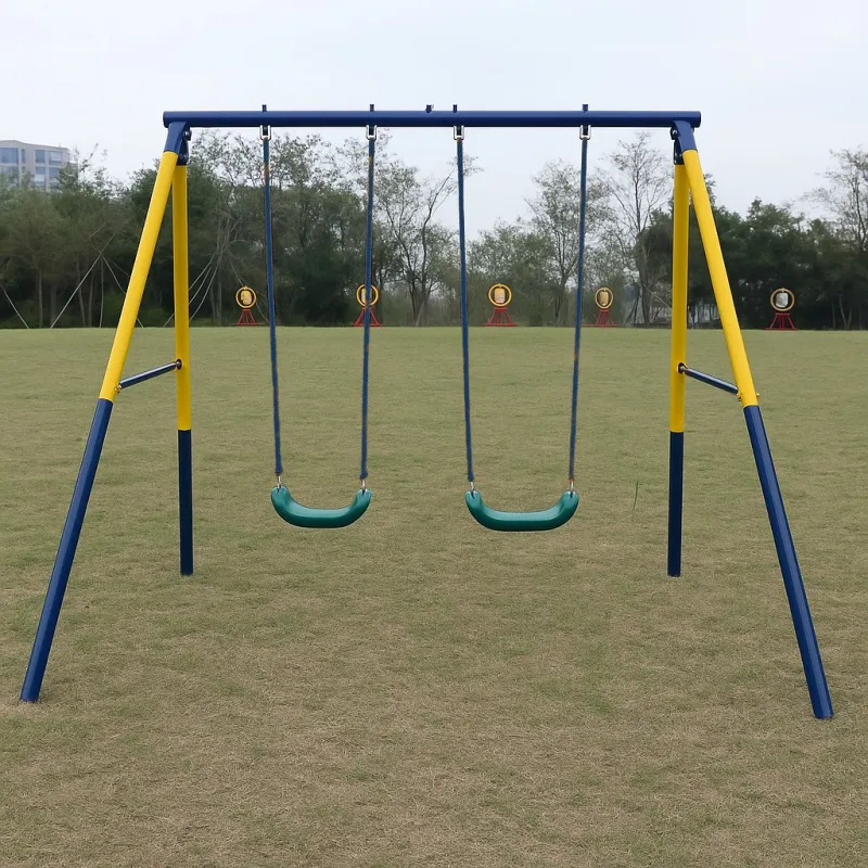 Black Forest Double Swing with Frame, 248x187x185cm