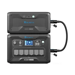 Bluetti AC300 + B300 Power Station + Batteria di espansione LiFePO4, BMS