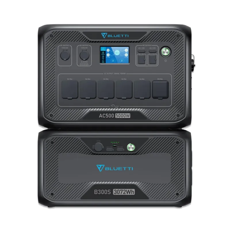 Bluetti AC500 Источник питания + Модуль расширения B300S, LiFePO4, BMS
