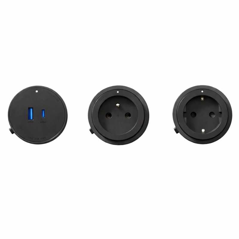 GONEO GONEO POWER TRACK ADAPTER FRANCUSKI CZARNY - Imagem 2