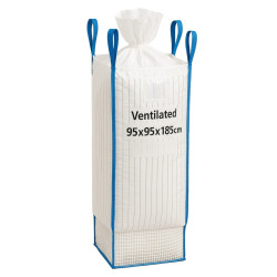 BIG BAG VENTILED 95X95X185CM 1200KG Z LEJEM