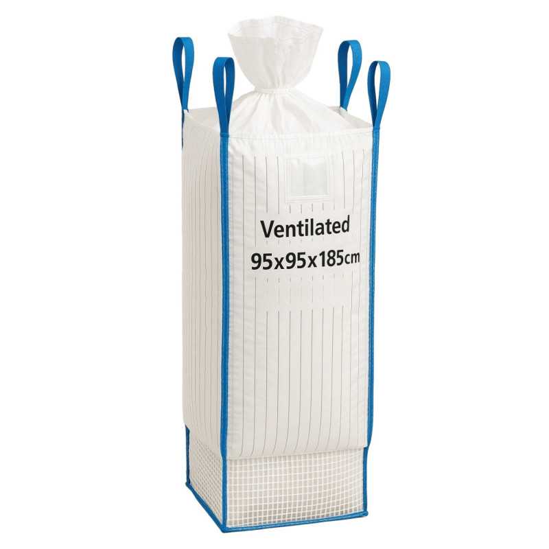 BIG BAG VENTILED 95X95X185CM 1200KG Z LEJEM
