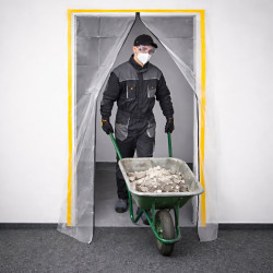 DRZWI PRZECIWPYŁOWE REMONTOWE XXL, KURTYNA PRZECIWKURZOWA 230X135 PROSTA - Obrázek 8
