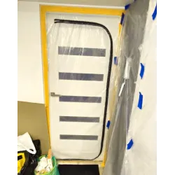 DRZWI PRZECIWPYŁOWE REMONTOWE, KURTYNA PRZECIWKURZOWA 220X110 DRZWI - Görsel 4
