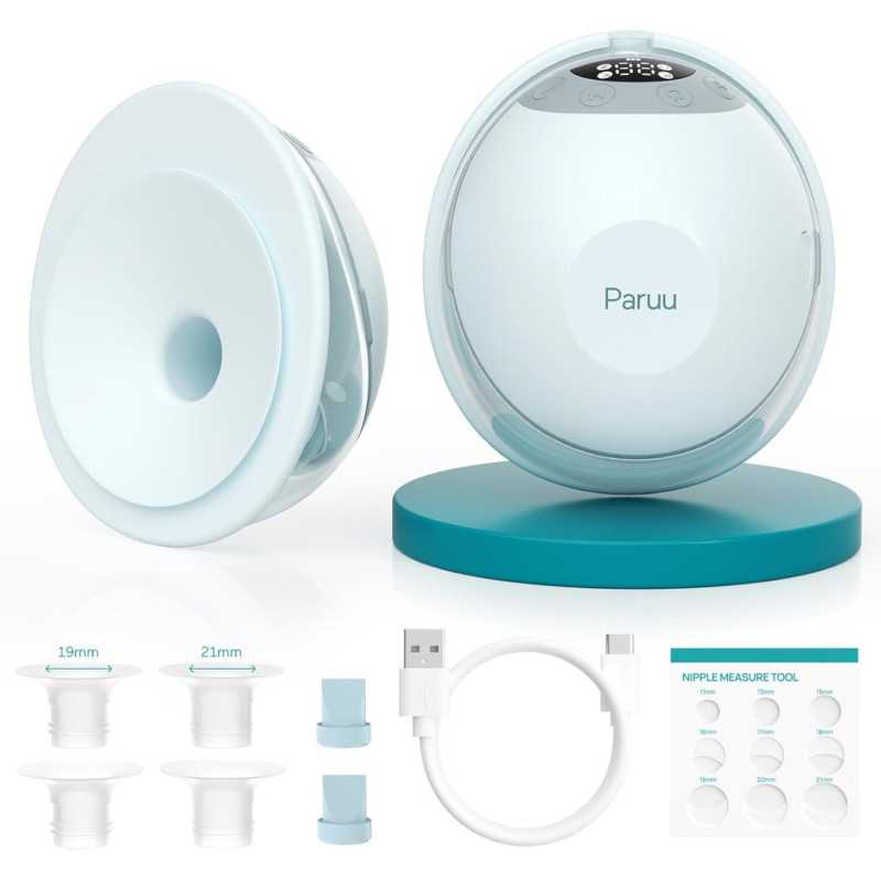 PARUU P20 HANDS-FREE WEARABLE BREAST PUMP GREEN DOUBLE PACK - Изображение 2