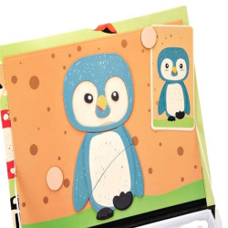 EXTRALINK TOYS KSIĄŻKA UKŁADANKA MAGNETYCZNA PUZZLE 68 EL. ZWIERZĄTKA - Изображение 5