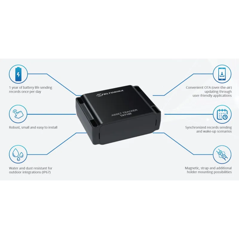 Teltonika TAT100 | Localizador GPS | Compacto, 1 ańo batería, Asset Tracker Easy - Imagen 3