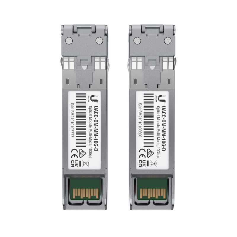 Módulo SFP+ Ubiquiti UACC-OM-MM-10G-D-2, Dúplex LC, MM, 850nm, 10Gbps, 300m - Imagen 2