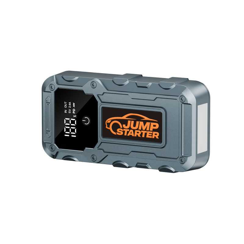 Extralink Jump 34 Jump Starter | Powerbank rozruchowy do odpalania samochodu |3x LED, latarka, wyświetlacz LCD - Zdjęcie 5