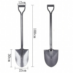 BLACK FOREST SZPADEL METALOWY ŁOPATA OGRODOWA PROSTA 100CM - Изображение 5