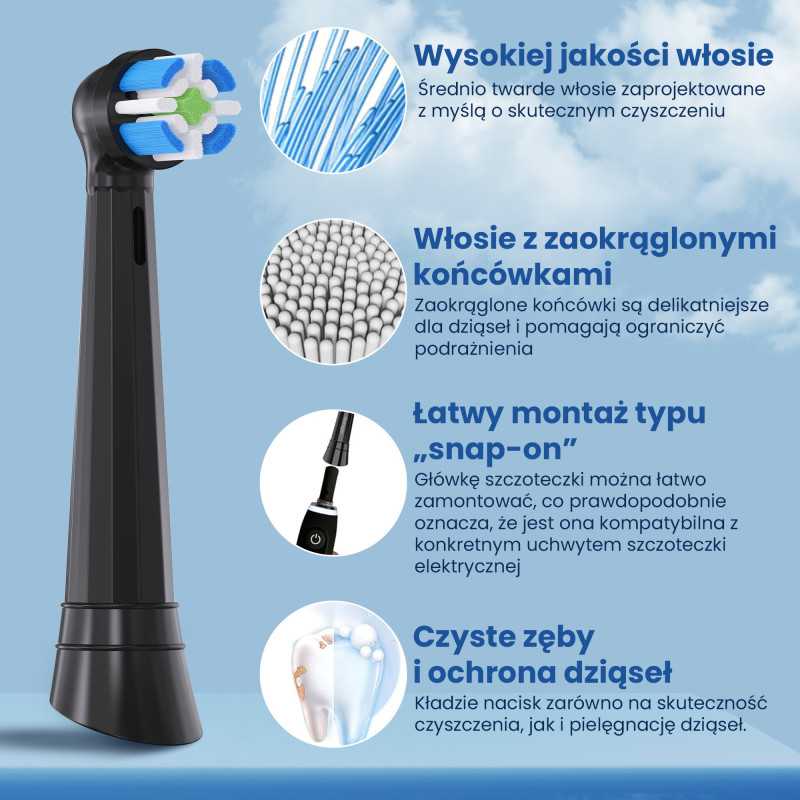 KOŃCÓWKI DO SZCZOTECZEK EXTRALINK KOMPATYBILNE Z ORAL-B IO (4-PACK) - Изображение 3